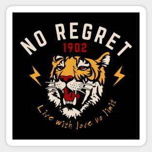 No Regrets Sticker